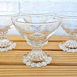 Vintage Anchor Hocking 6 Berwick Boopie Champagne/Sherbet 3 1/2" 1950s